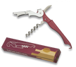 Corkscrew Top Cutlery Maroon Metal, Inox (21128)