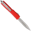 Nóż automatyczny OTF Microtech Ultratech D/E Red Aluminium, Stonewashed P/S M390 by Tony Marfione (122-11RD)