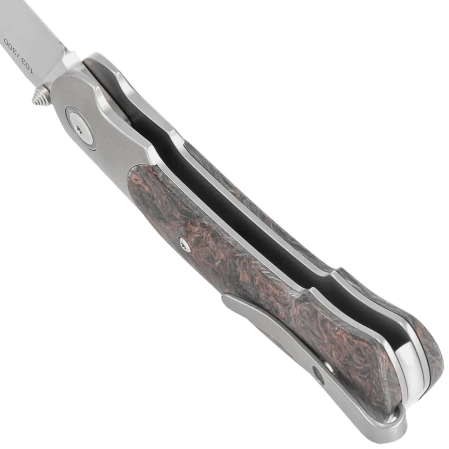 Viper Turn LE 111/300 Titanium/Dark Matter Copper Fat Carbon, Bead Blasted M390 by Fabrizio Silvestrelli Knife (V5986FCC)