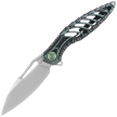 Nóż składany RikeKnife Thor6 Black / Green Titanium, Satin M390 (RK Thor6-M-BG))