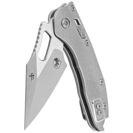 Microtech Marfione Select Stitch Ram-Lok S/E Knife Titanium, Double Vapor Blast HW, Stonewashed M390MK by Borka Blades and Tony Marfione (169RL-10MS1)