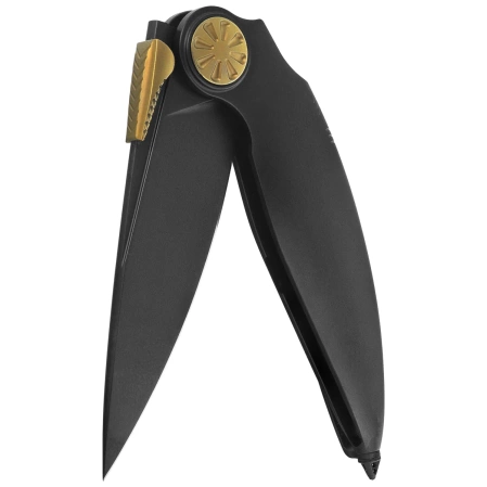 Nóż składany Rike Knife RK Predator-B Black DLC Titanium, Black DLC M390