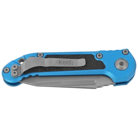 Nóż automatyczny Microtech LUDT Gen III T/E Blue Aluminium, Apocalyptic M390MK by Tony Marfione (1136-10APBL)