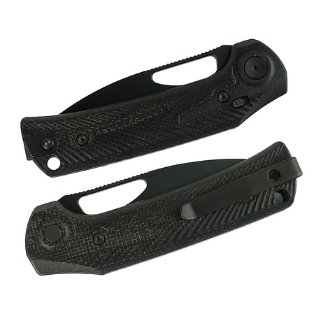 Reate PL-XE Black Micarta, Black PVD Nitro-V (PL-XE-BKM.PVD)