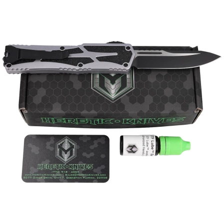 Heretic Knife Colossus SE Gray Aluminum, Cerakote Two-Tone Black MagnaCut by Tony Marfione Jr.