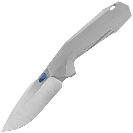 Nóż składany Remette RT-WK1-E Gray Titanium, Hand Grinding Satin M390