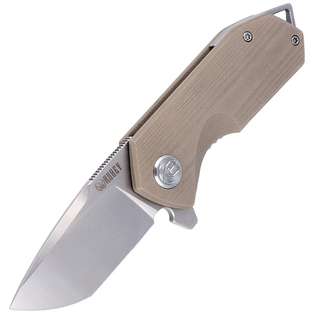 Nóż składany Kubey Knife Campe, Khaki G10, Bead Blasted D2 (KU203G)