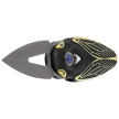 Nóż składany Rike Knife RK Cicada-DG Dark Gray / Gold Titanium, Bead Blasted M390