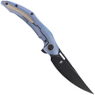 Bestech Marukka Blue Titanium, Black Stonewashed M390 by Kombou Knife (BT2002B)