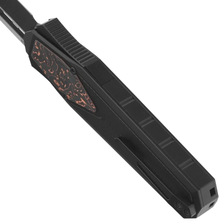 Remette RT-Swordfish T Knife Black Aluminum/Copper Carbon Fiber, Titanium Black S35VN (ZL103D16)