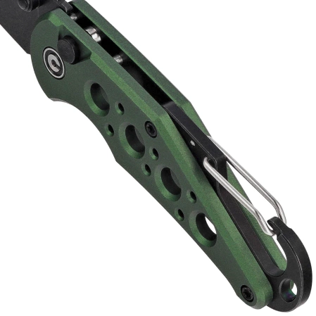 Nóż składany Civivi Pragma Green Aluminium, Black Stonewashed Nitro-V (C23062B-3)