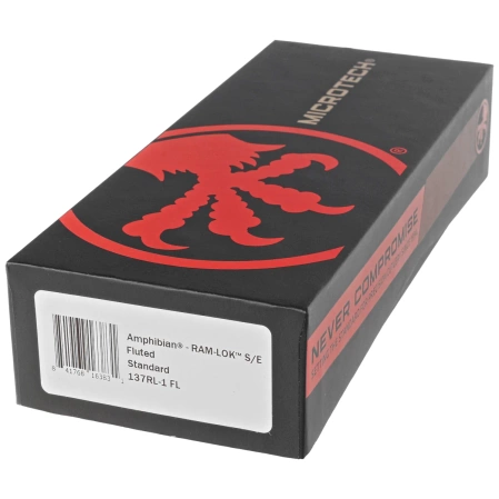 Nóż składany Microtech Amphibian Ram-Lok S/E Black Fluted Aluminium, Black M390MK by Tony Marfione (137RL-1FL)