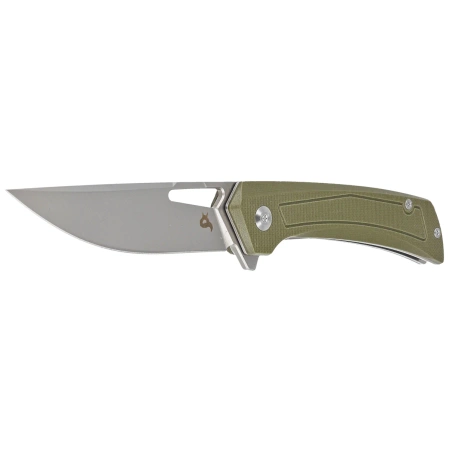 BlackFox Sneaky OD Green G10 Knife, Bead Blasted D2 (BF-768 OD)