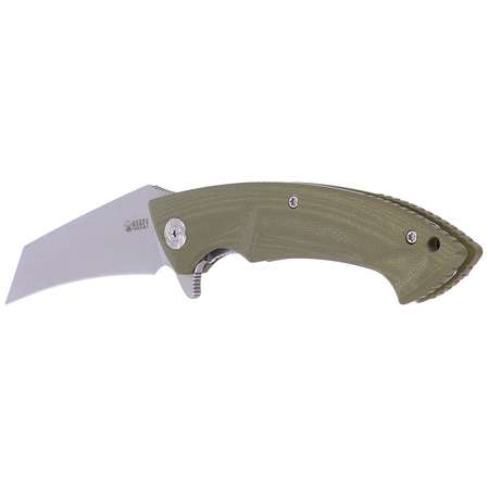 Kubey Anteater Knife OD Green G10, Sandblasted D2 (KU212B)