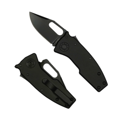 Nóż składany Demko Nano-Shark Stealth CP Black Aluminium, Black DLC CPM 20CV by Andrew Demko (NANO-20CV-Black ALUM-CP)