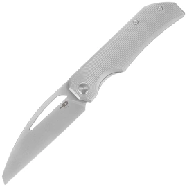 Bestech Taipan Knife Grey Titanium, Bead Blasted / Stonewashed MagnaCut by James Lowe (BT2503A)