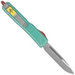 Microtech Ultratech S/E Bounty Hunter Signature OTF Knife Distressed Green Aluminum, Apocalyptic M390 by Tony Marfione (121-10BH)