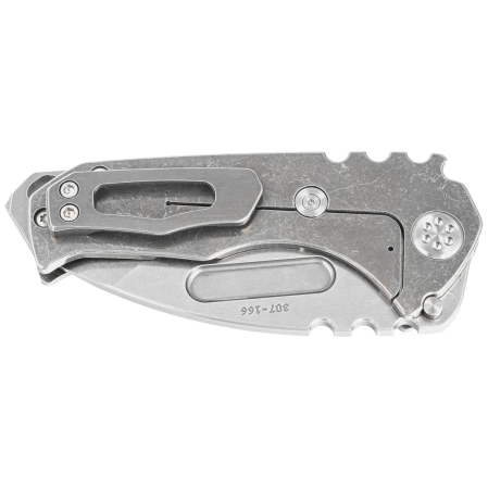 Medford Praetorian Genesis T Tanto Tumbled Titanium, Std HW/Clip, Tumbled S45VN by Greg Medford (MK0294TT-01TM-TSCS-BN)