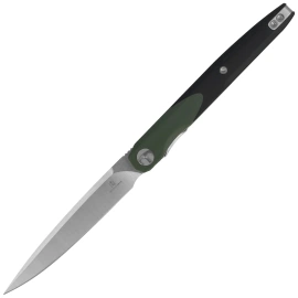 Nóż składany Bestechman Lanza OD Green/Black G10, Satin/Stonewashed 14C28N by Grzegorz Grabarski (BMK14C)