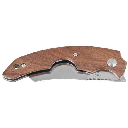 Fox Virtus Walnut Wood Folding and Cigar Knife, Satin Becut (FX-541 WW)