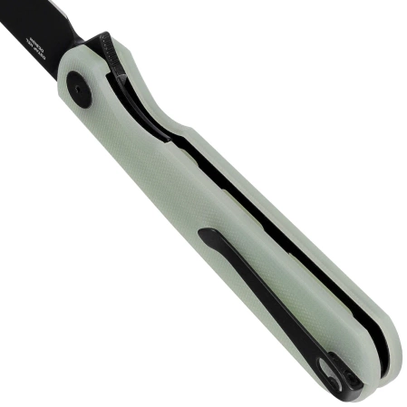Nóż składany Bestechman Flick Jade G10, Black PVD D2 by Ostap Hel (BMK13E)