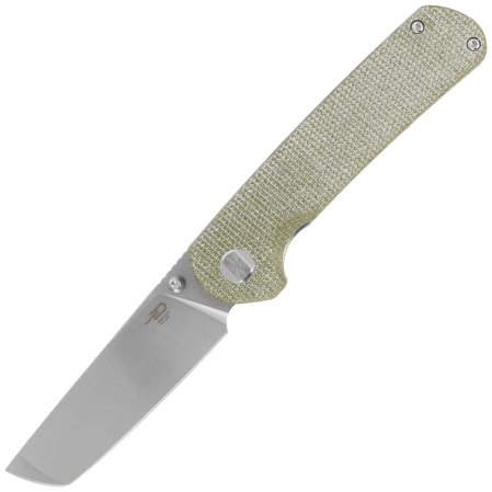 Bestech Sledgehammer Beige Micarta, Satin / Stonewashed D2 knife (BG31D)