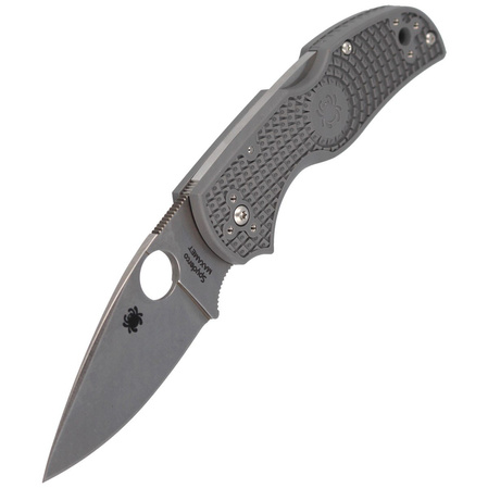 Spyderco Native 5 FRN Grey Maxamet PlainEdge Knife (C41PGY5)