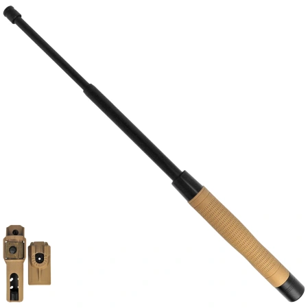 ESP Easy Lock Ergonomic hardened expandable baton 20'' Khaki (ExBT-20HE-KH BHT-55)