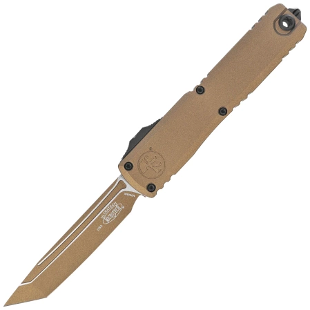 Microtech Ultratech Gen III ZBP T/E OTF Knife Cerakote Burnt Bronze Aluminum, Cerakote Burnt Bronze M390MK by Tony Marfione (1123-1UB-C19Z4)