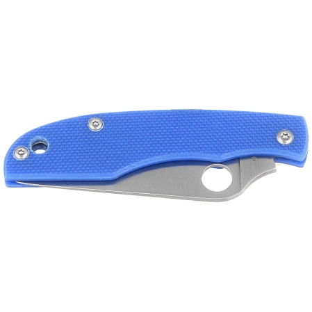 Spyderco Grasshopper Knife Blue G10, Satin 12C27 (C138GBLP)