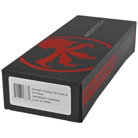 Microtech Combat Troodon Gen III S/E OTF Knife OD Green Aluminum, Apocalyptic M390MK by Tony Marfione (1143-10APOD)