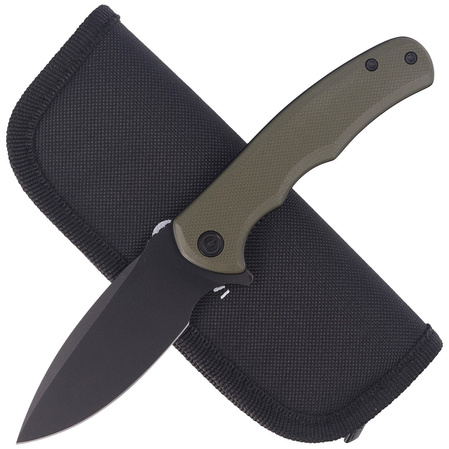 Civivi Mini Praxis Knife OD Green G10, Black Stonewashed D2 (C18026C-1CP)
