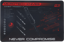 Mata do prezentacji noży Microtech Combat Troodon Black (MAT-CT)