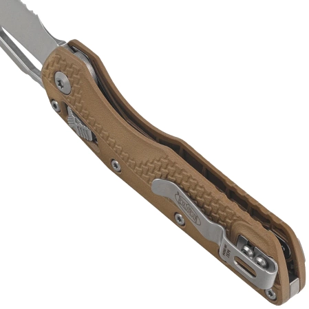 Nóż składany Microtech MSI S/E Dark Earth Tri-Grip Polymer, Stonewashed P/S M390MK by Tony Marfione (210T-11PMDE)