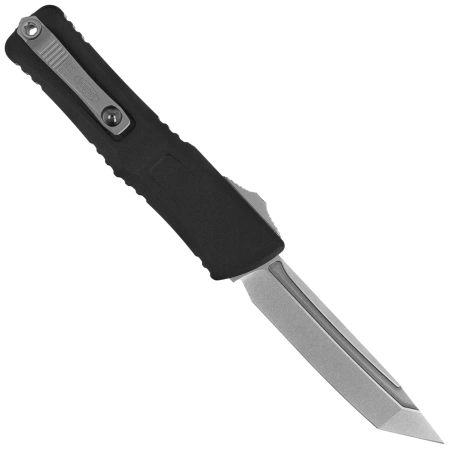 Microtech Combat Troodon Gen III T/E OTF Knife Black Aluminum, Stonewashed M390MK by Tony Marfione (1144-10)