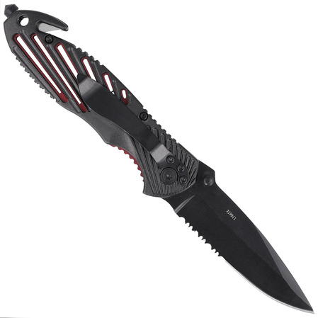 Puma TEC Black Aluminum Rescue Folding Knife, Black 420 (319911)