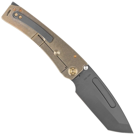 Medford Marauder-H T/E Bronze Titanium, Bronze HW/Clip, Black DLC S45VN by Greg Medford (MK045SPD-36A1-T1CP-BP)