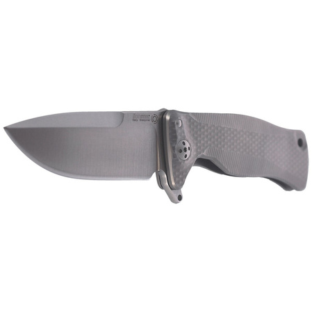 LionSteel SR11 Grey Titanium, Satin Sleipner by Molletta Knife (SR11 G)