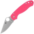 Spyderco Para 3 Lightweight Knife Pink FRN, Satin CTS BD1N by Sal and Eric Glesser (C223PPN)
