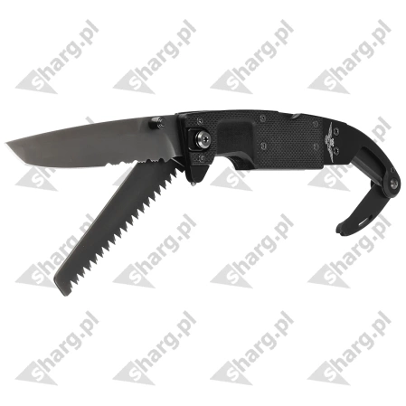 FOX Aeronautica Militare G10 / Aluminium, Black PVD N690Co rescue knife (FX-026900)