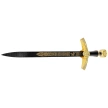 Sztylet średniowieczny Decor Habitat Medieval Dagger, Black/Gold ABS, Black (15422)