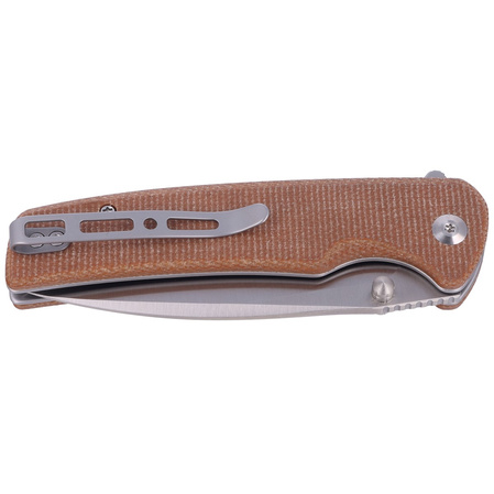 Sencut Knife Sachse Brown Micarta, Satin 9Cr18MoV (S21007-3)