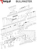 Tuningowy dolny element kartusza wiatrówka Hatsan Barrage, Bullmaster (2387HP)