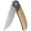 Bestech Supernova Gold Titanium/Black Zirconium, Satin M390 Knife (BT2111C)