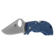 Spyderco Manbug Knife Cobalt Blue FRN, Satin CPM SPY27 by Sal Glesser (MPCBL)