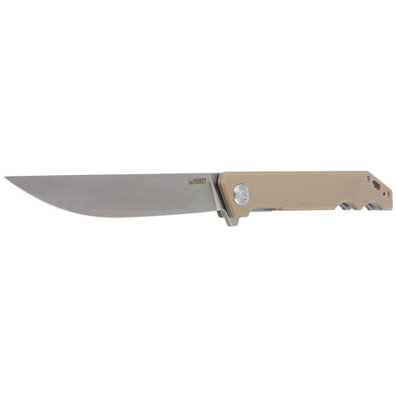 Kubey Knife Pylades Tan G10, Satin AUS-10 (KU253E)