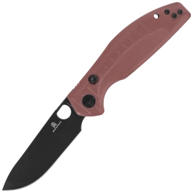 Nóż składany Bestechman Angry Owl Brown G10, Black PVD D2 by Keanu Alfaro (BMK12D-2)