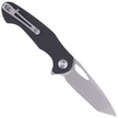 Kubey Knife Dugu Tanto Black G10, Sand Blasted 14C28N (KU159C)