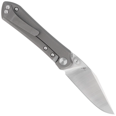 Bestech Icarus Knife Dark Stonewashed Titanium, Satin M390 by Nick Rogers (BT2302C)