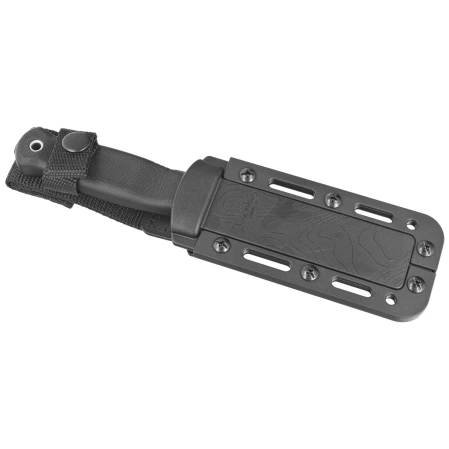 Demko Armiger 4 Spear Point Knife Black TPR, Black Powder Coated 80CrV2 by Andrew Demko (ARM4-80CrV2-BLK-SPR)